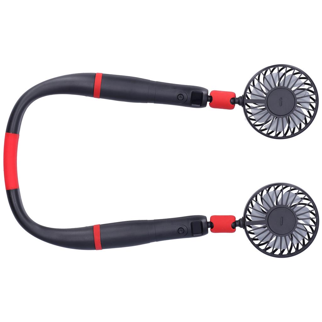 D9 Wearable Neck Fan USB Rechargeable Desktop Neck Fan Handheld Neck Air ConditionerBlack