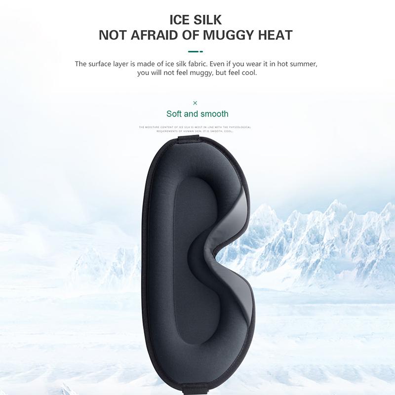 Augenmaske zum Schlafen, 3D-konturierte Augenbinde, konkav geformte Nachtschlafmaske