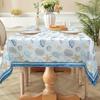 Summer Nautical Ocean Starfish Rectangle Tablecloth Table Decor Washable Waterproof Kitchen Dining Table Cloth Party Decor