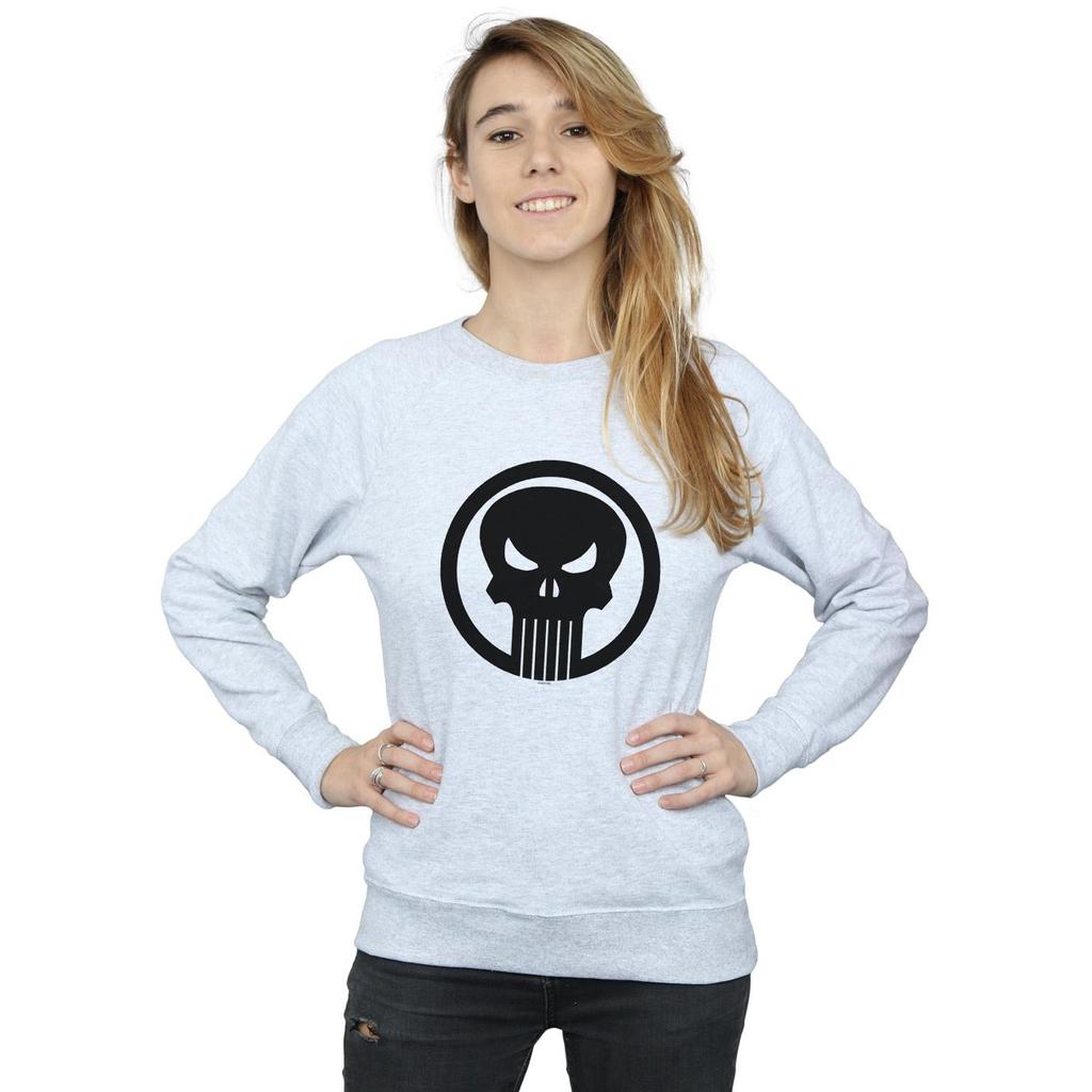 Marvel Damen/Damen The Punisher Skull Circle Sweatshirt
