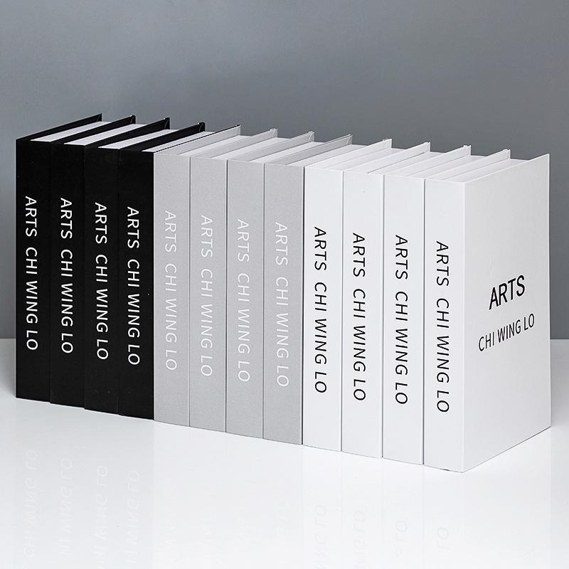 Minimalist Faux Book Decor for Living Room Display