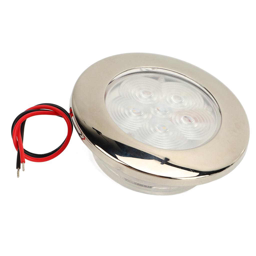 LED Puck Light DC12V RV Boot Decken Einbauleuchte Innenbeleuchtung 1W Sonnenlichtweiß 5500‑6300K