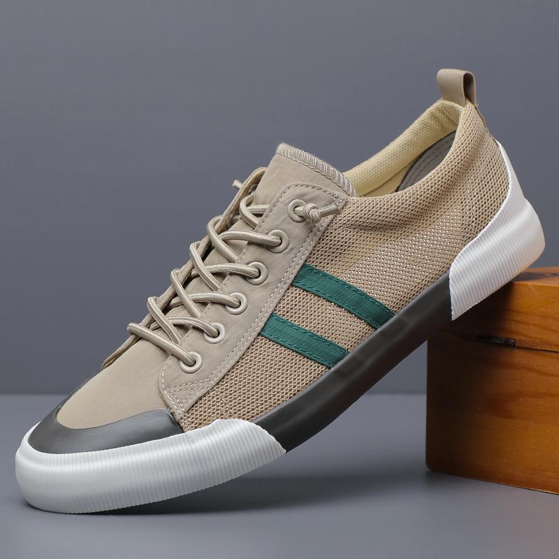 

New Shoes for Men Casual Shoes Summer Thin Mesh Flat Skateboard Shoes Street Cool Breathable Loafers 44