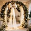 Catifea Moale Crăciun Panglică Mare Pandantiv Cortine Lungi din Tul Decorațiuni Pom Panglică Casă Masă