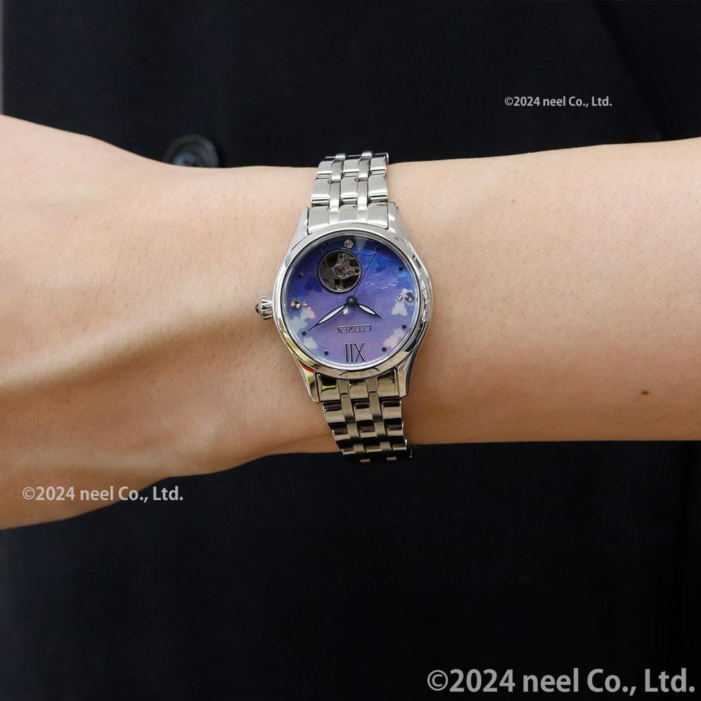 Citizen Automatic Mechanical Watch with Open Limited Silver Women's Heart, Edition, Waterproof, Mother-of-Pearl Case, PR1040-88N,