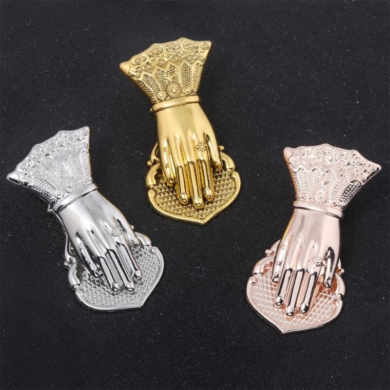 Vintage Bookmarks Hand Shape Metal Bookmarks Page Holder Clip Decorative Paper Clip for Reading Scrapbooking Journaling