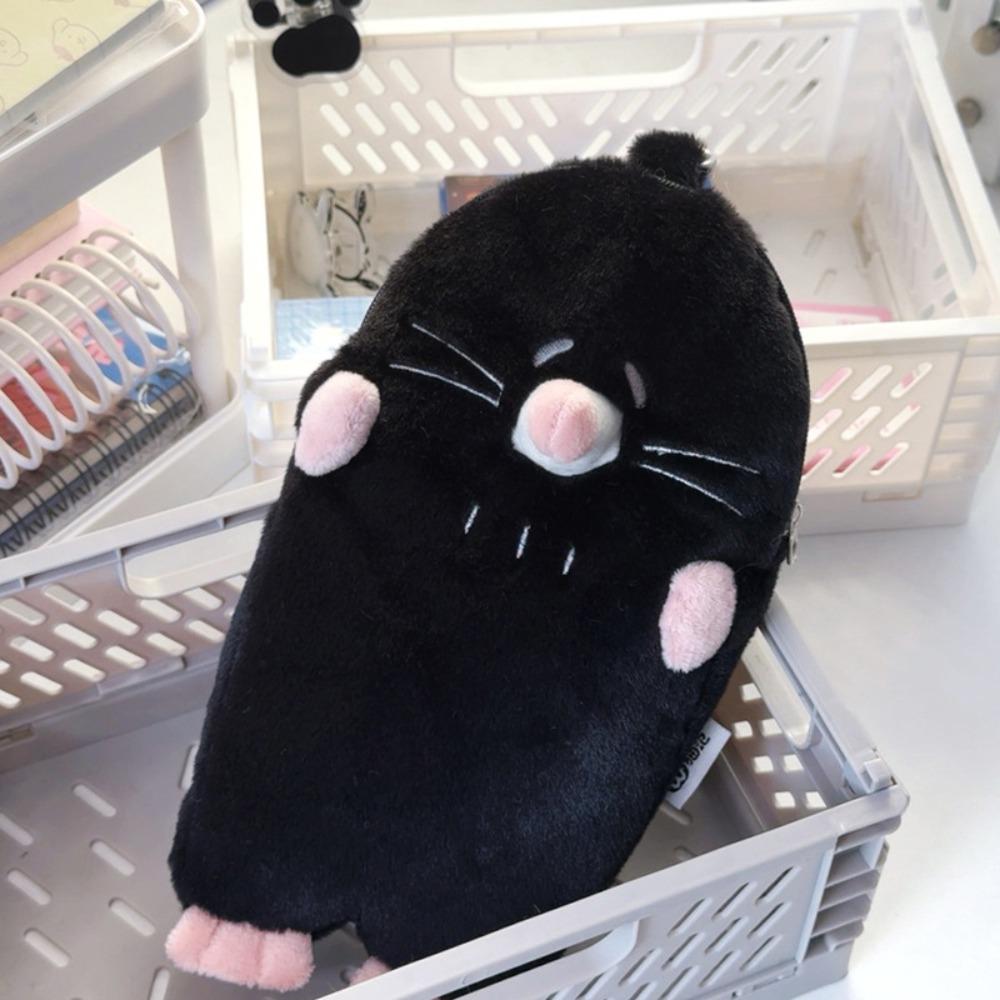 Plush Stationery Storage Bag 3D Stationery Case Durable Mole Pencil Case  Middle School Student