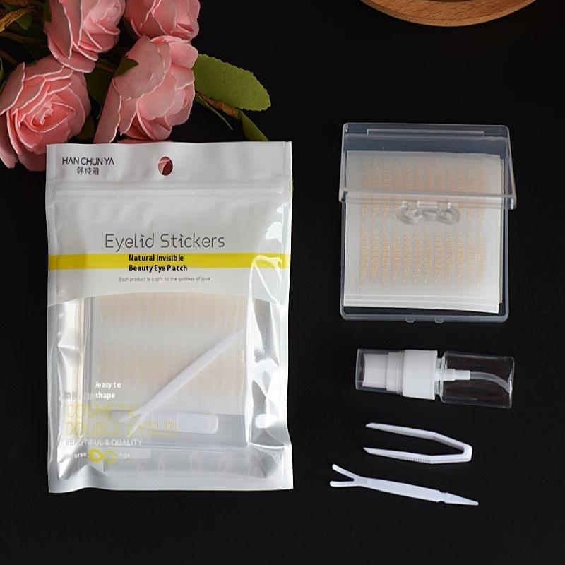 144-960Pcs Adjustable Double Eyelid Tape Lace Mesh Breathable Beauty Eye Patch Transparent Netting Subtle Adjustment