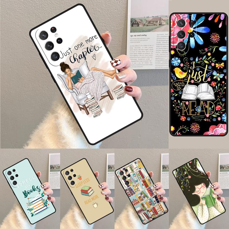 Read More Books TPU Phone Case For Samsung Galaxy Note 10 Pro S26 S25 S24 S23 S22 Ultra Plus S21 FE S20 Shockproof Cover