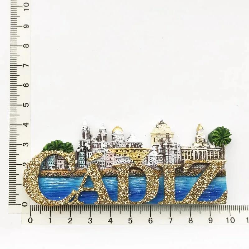 Spain Travelling Souvenirs Valencia Fridge Magnets Conil Tarifa Cadiz Maravillas Fridge Stickers Home Ornaments Birthday Gifts