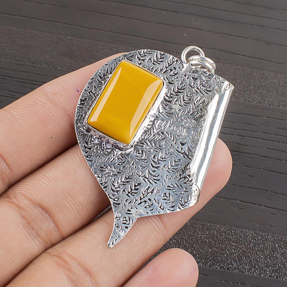 

Natural Mookaite Gemstone 925 Sterling Silver Jewelry Designer Pendant 2.09 AJP-2429