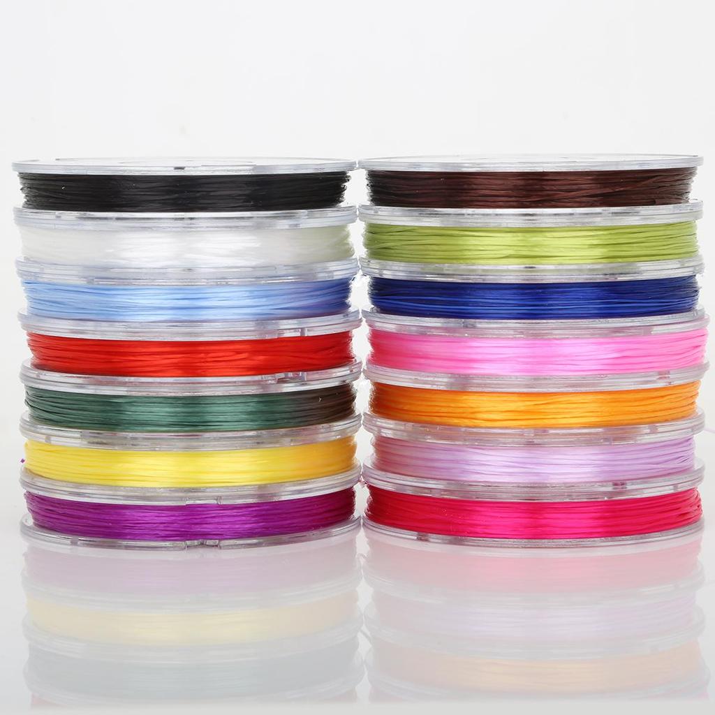 Fil Élastique 40 Mètres Cristal Transparent Cordon de Perles Fil Fil Fabrication Bracelet DIY