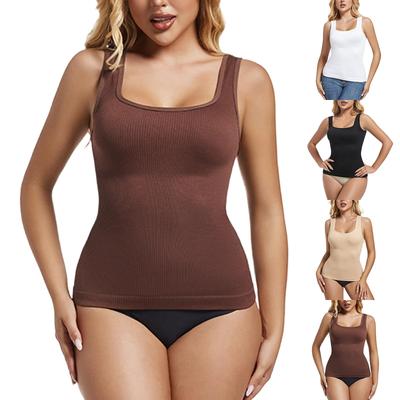 Women's Fashion Casual Non-marking Shuo Body Waist Bottoming Sleeveless Tank Tops