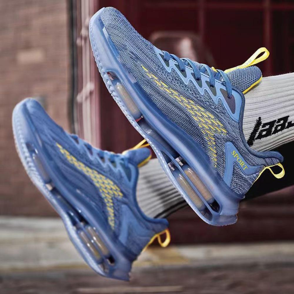 Men's Shoes New Full Palm Air Cushion Running Shoes Trendy Non-slip Shock Absorption Casual Sports Shoes Dad Trendy Shoes