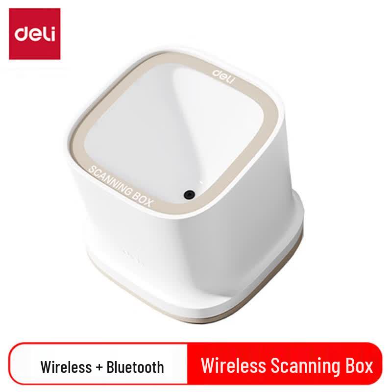 Deli AA601W Wireless Barcode Scanner Box