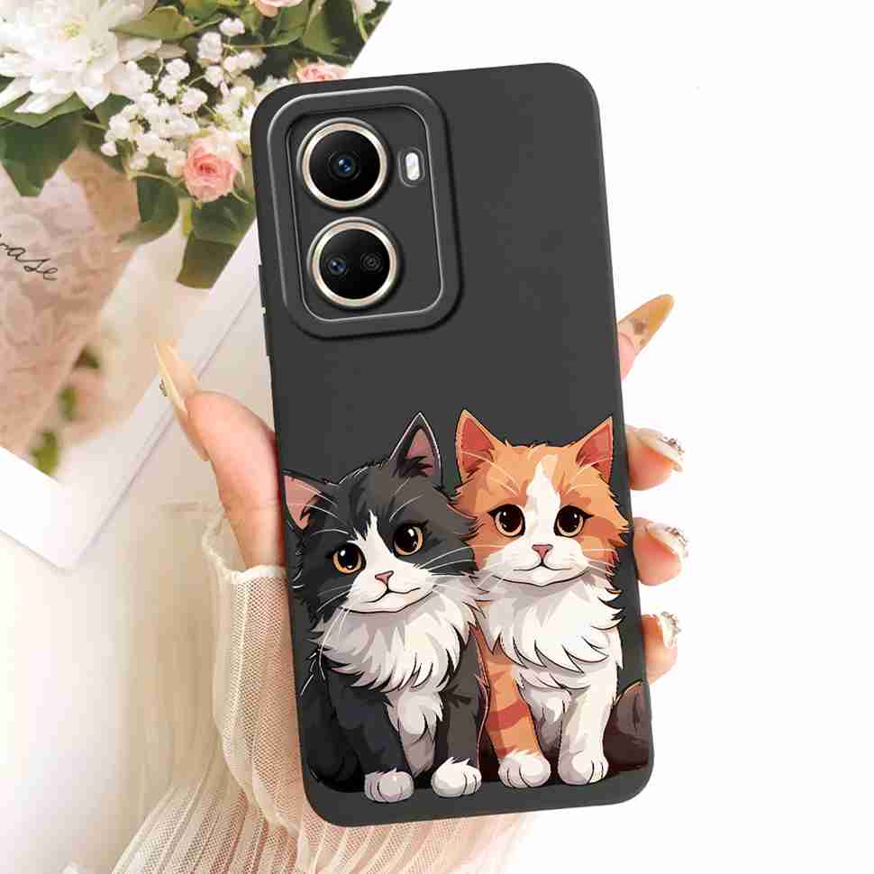 For Huawei Nova 10 SE Case Cute Cat Painted Soft Silicone Phone Back Cover For Huawei Nova10 SE nova10SE 10SE Case Bumper