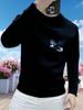 Men's Trendy Casual Round Neck Velvet Hoodie - Versatile Long Sleeve Autumn/Winter Fashion
