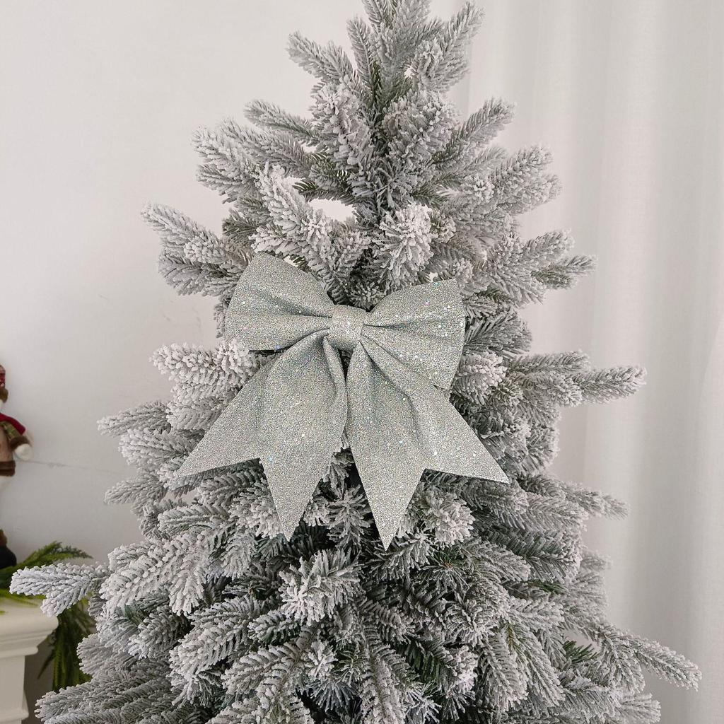 Zlaté třpytivé vánoční mašle ozdoby - Lesklé ozdoby na stromeček & Drobné doplňky