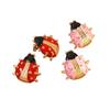 High-End Stainless Steel Ladybug Earrings: Fashionable, Versatile European and American Insect Design