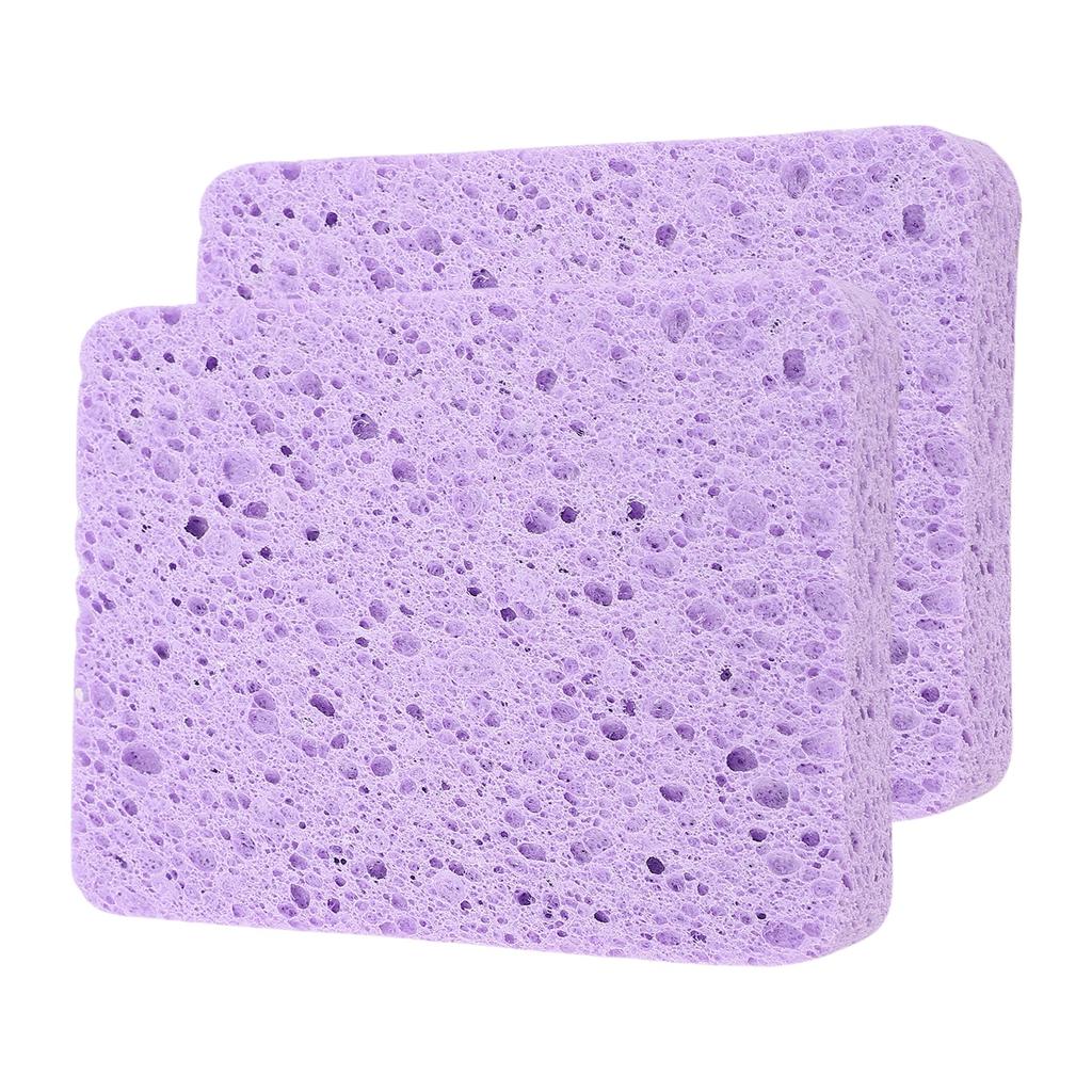 2Pcs Painting Sponge Rectangle Absorbent Sponge Set with Storage Box for Crafting Clning
