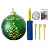 60cm Christmas Tree Hanging Ornament PVC Glow Outdoor Toy Ball Home Garden Christmas Inflatable Ball New Year Party Decoration