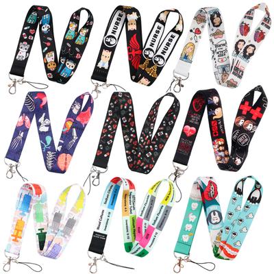 Medizinischer Arzt Krankenschwester Lanyards für Schlüssel Halsband Für Karten Ausweis Fitnessstudio Schlüsselanhänger Lanyard Schlüsselhalter DIY Aufhängeseil Schlüsselanhänger