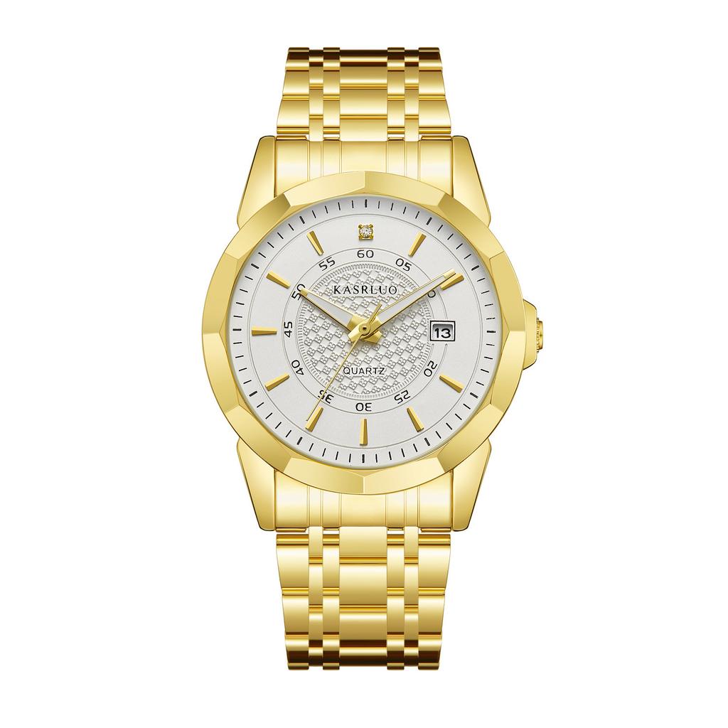 Casaro Watch Business Fashion Calendar Quartz Watch Luminous Men'S Watch Large Dial