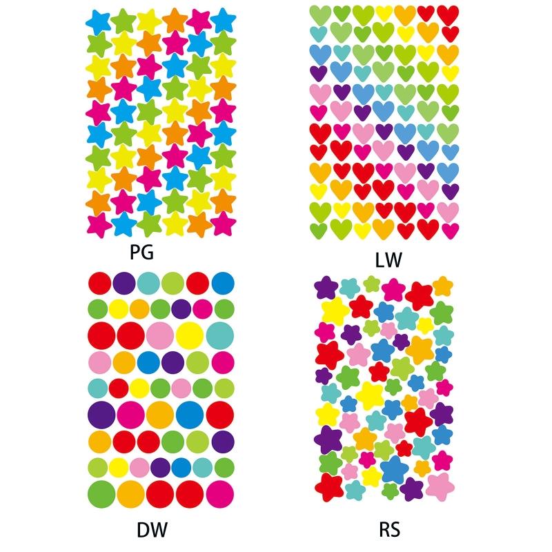 Waterproof Stickers Lovely Notebook Motorcycle ShinyShiny Stickers for Girls Kids Rewards Gift Valentine's Day Decor