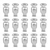 20PCS Small Size Clasp Lock Spring Loaded Duckbill Buckle Spring Lock Stainless Steel Mounting Screws Box Latch Wooden Cases