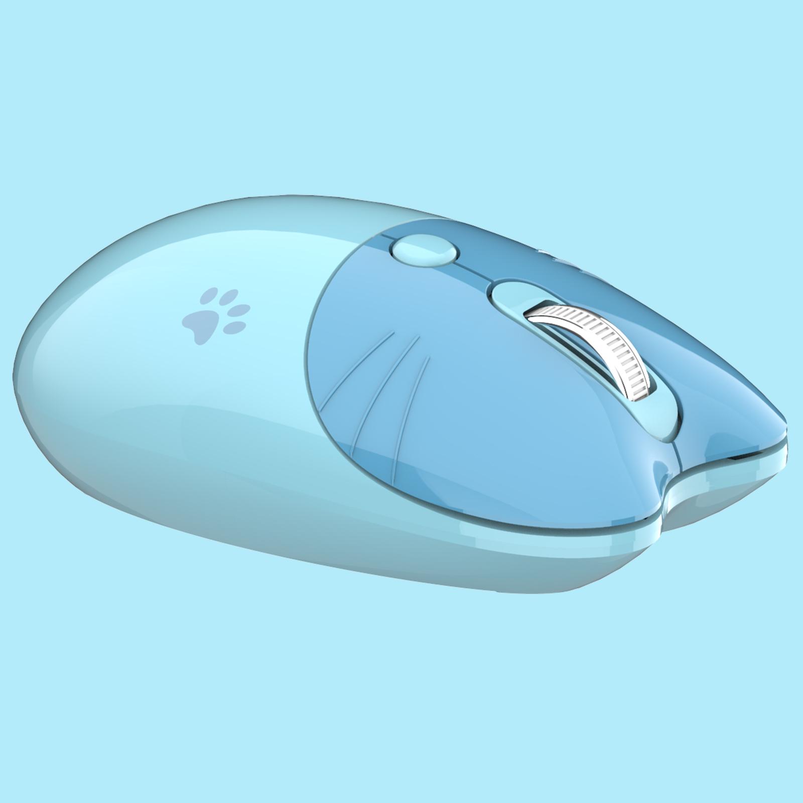 

Mofii M3 DM Стильная беспроводная Bluetooth 2.4G двухрежимная мышь – тихая беспроводная мышь для работы в офисе на ноутбуке синий