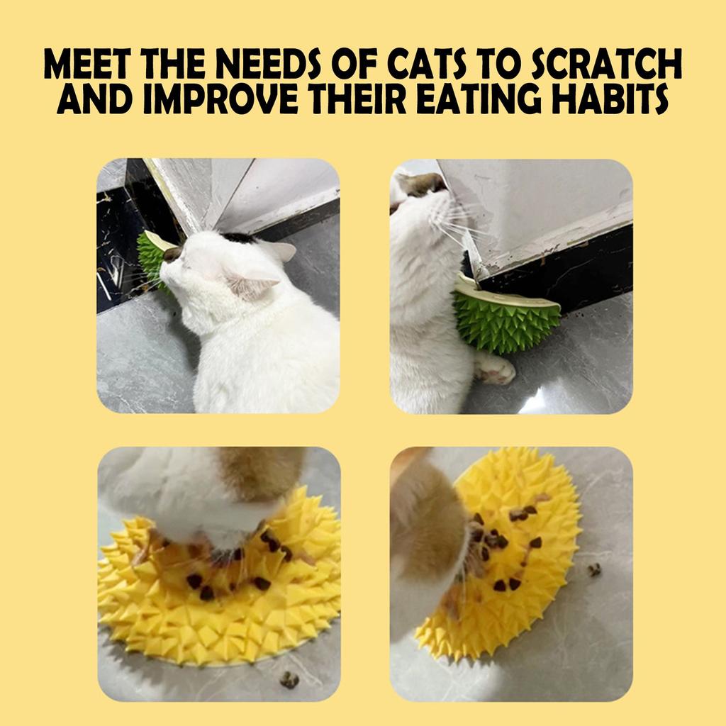 Dog Itching Device Wall Corner Hair Rubbing Durian Shape Hair Rubbing Device Family Corner Decoration Pet Toys