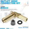 LR049990 Thermostat Water Outlet Hose Connector Kit Compatible with Range Rover Sport 2017 Discovery 4