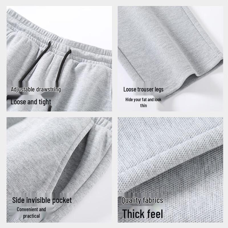 TonLion Men's Loose Fit Wide-Leg Casual Pants