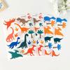 Dinosaur wall stickers cute cartoon anti-collision self-adhesive kindergarten baby wardrobe children's room decoration self-adhesive wall stickers