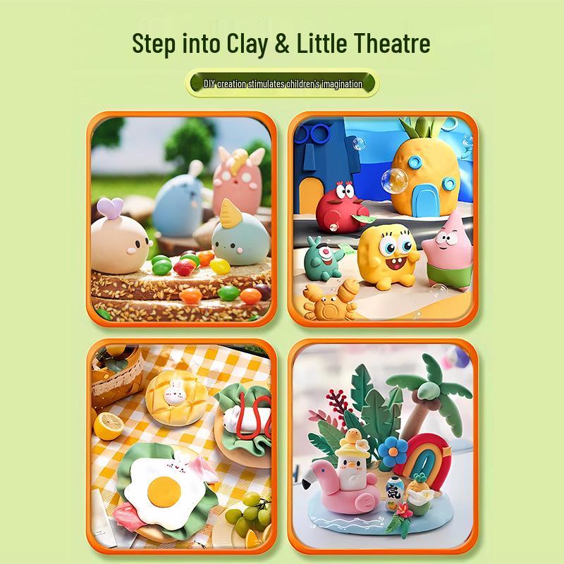 Super Light Non-Toxic Odorless Clay for Kids - 24 Colors