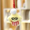 Plush Star Shape Keychain With Embroidered Details For Girls And Backpack Decor