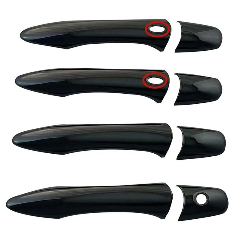 Car Decoration Door Handle Cover For Infiniti QX50 QX56 QX60 QX70 2008-2024 Carbon Fiber Glossy Black Cars Accessories