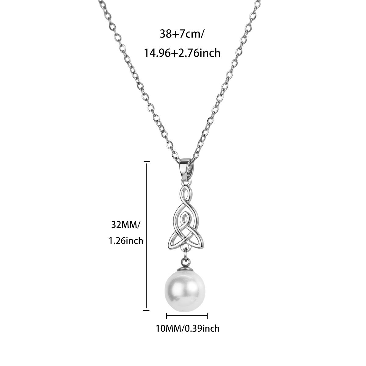

Elegant Celtic Knot Meditation Stainless Steel Necklace for Women Mama 18K Gold-plated Anti Fading Necklaces Jewelry Accessories
