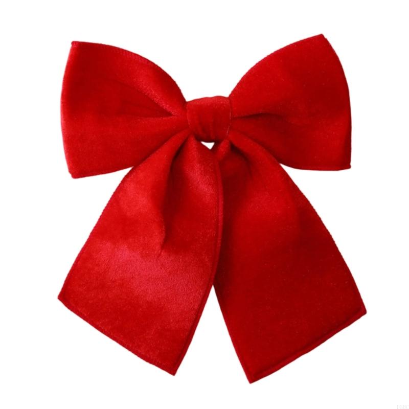 Velvets Holiday Bows Decoration Easy to Hanging Bowknot Pendant for Tree Window
