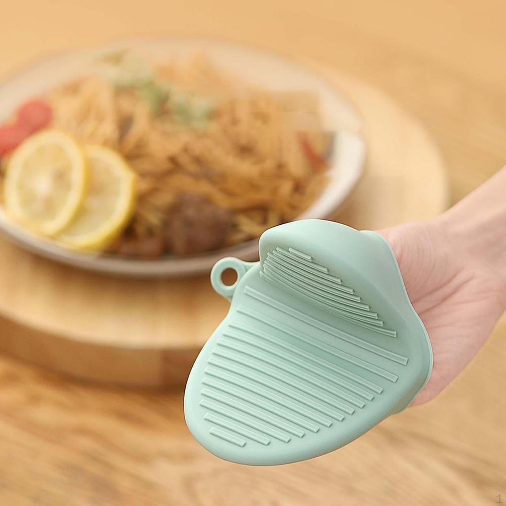 Pot Holder Bowel Clip Non Slip Gripper Finger Pinch Grips Thicken Silicone Gloves for Baking