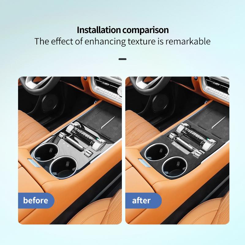 Suede Leather Car Interior Modification Center Console Frame For Great Wall GWM WEY Tank 500 2026 Protective Accessories