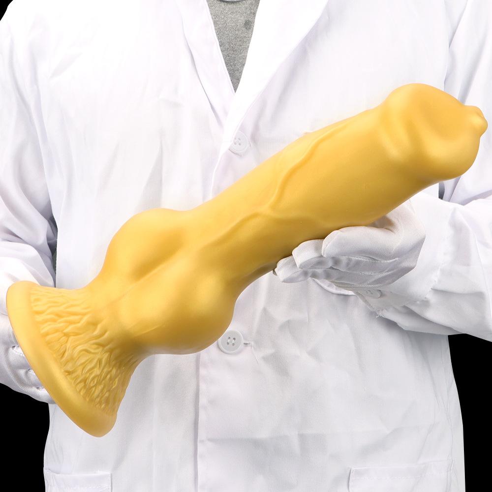 Silicone Dildo Female Masturbator with Anal Dilation Anal Plug Fake Penis and Sexual Desire