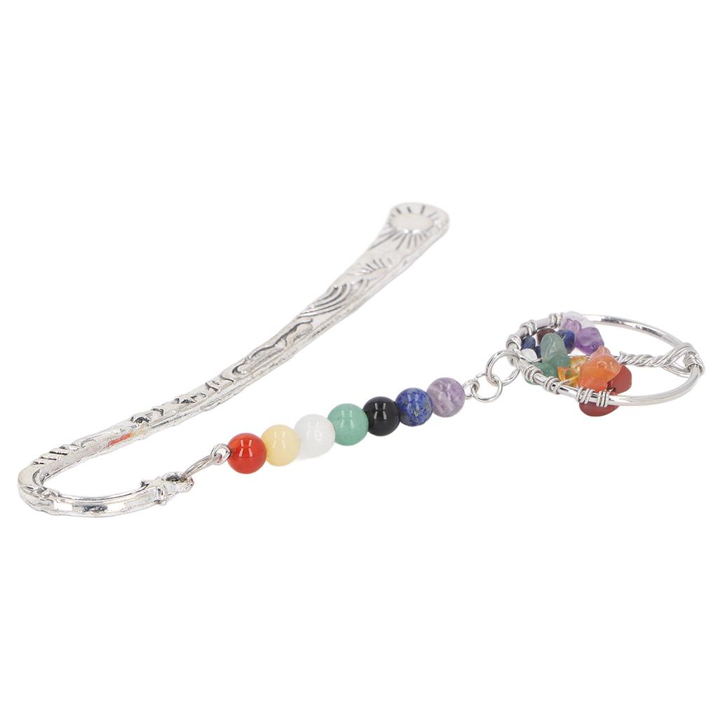 Chakra Crystal Bookmark Innovative Exquisite Decorative Vintage Metal Bookmark for Student Office