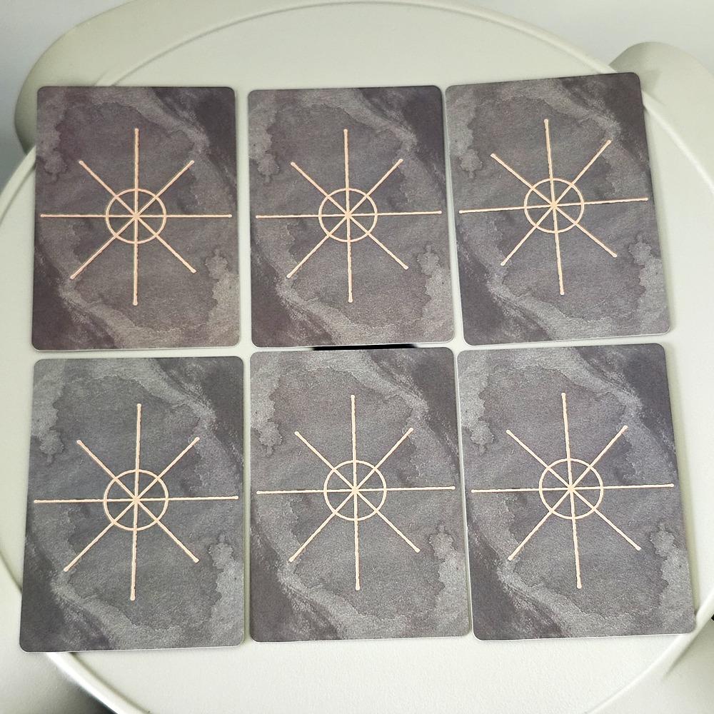 9*6cm Die Leben Rad Astrologie Karten 55 Pcs Oracle Karten