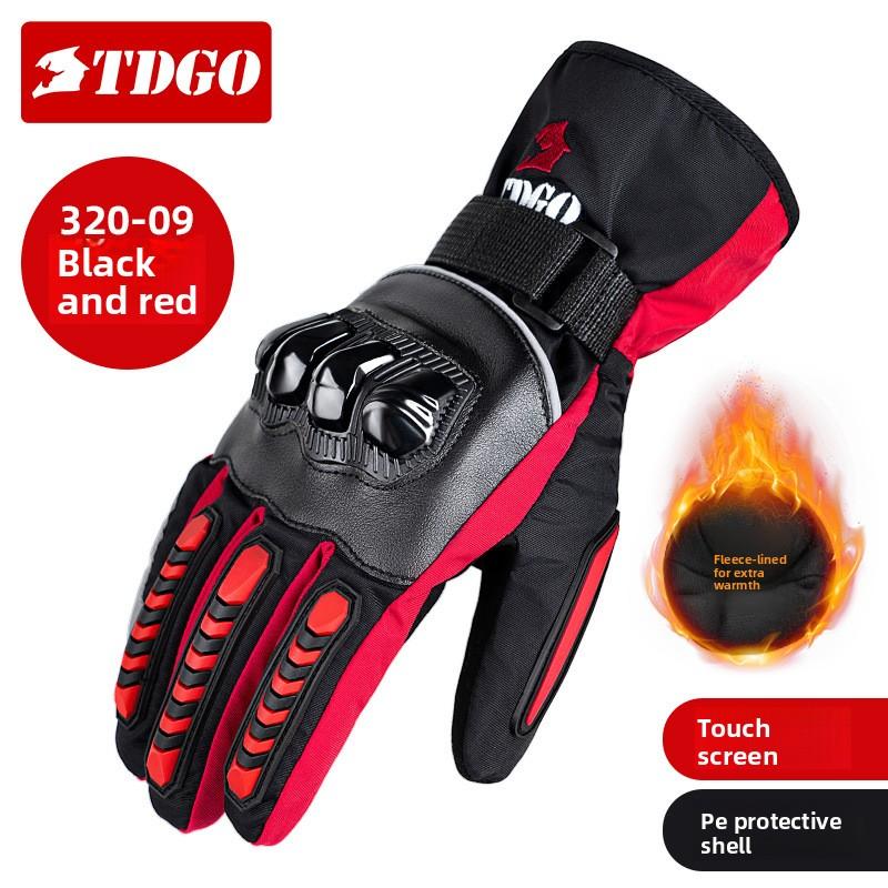 Motorcycle Gloves Rider Locomotive Non-slip All-finger Gloves Racing Off-road Riding Touchscreen Windproof Drop-resistant Gloves