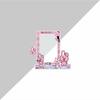 Bt21 Cartoon Card Insertion Frame, Small Card Storage Pendant, Standing Desktop Decoration, Star Periphery