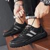 Hand-stitched Men's Shoes Autumn and Winter Casual Shoes Genuine Leather Men's Leather Shoes Low-top Large-size Father Shoes Breathable and Wear-r