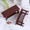 Mini Wooden Desk Furniture Model Toy Diy Dollhouse Decoration Play House Toys