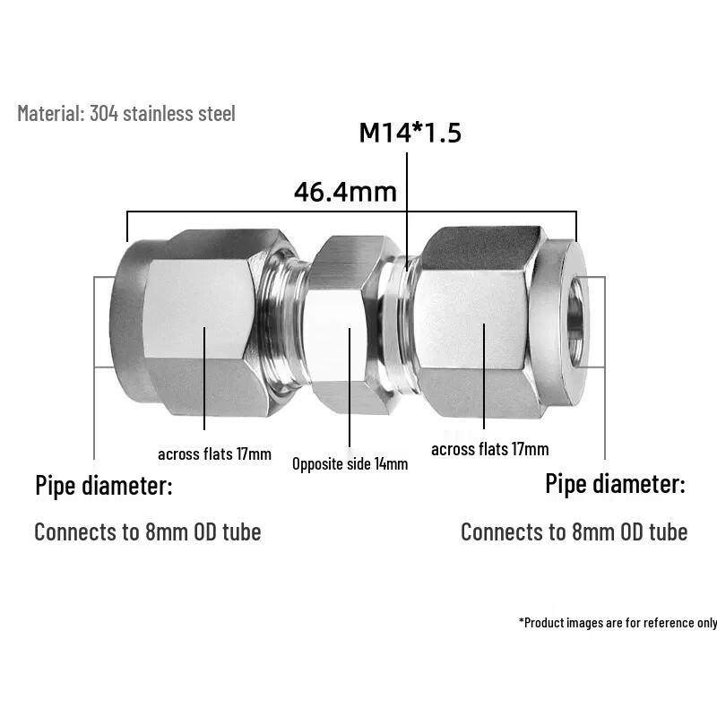 304 Stainless Steel Instrument Tube Adapter