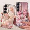 Case For Tecno Spark 40 Pro 40Pro+ 4G Cover Fashion Flower Phone Case Slim Black Silicone Soft Cover For Tecno Spark40 40C Shell